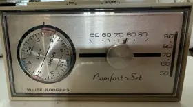 1f76-357 White-rodgers 786710001086 Heating And Cooling Comfort Set Clock Thermostat S1