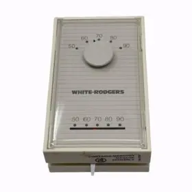 1e56w-444 White Rodgers 786710425431 1 Heat / Cool 24 Volt Thermosat