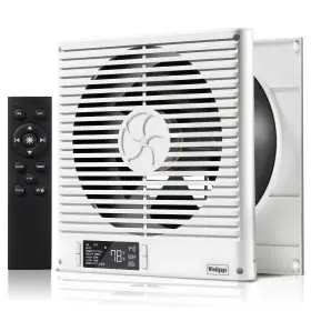 Bt-rtr08-lcd Windigaga 8 Inch Room To Fan With Remote 320cfm Through Wall Air Transfer Te