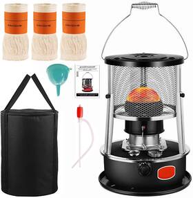 Windpost 744110564181 Indoor And Outdoor Kerosene Heater With 3 Wicks 9000 Btu No Electricity Required