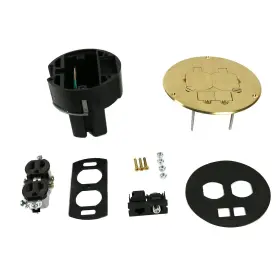 Wiremold 786564054771 Legrand 863dpcom 863 Series Dual Service Floor Box Kit With 15 Amp T