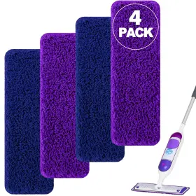 Wodemom Xyd-sw-pr Bu-4pcs Microfiber Mop Pads Compatible With Swiffer Powermop Spray Repl... Fast Ship
