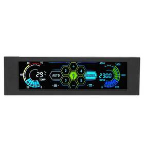 Wscoficey Uzm5ni Fan Controller Temperature Monitor Automatic Speed Control Lcd Front Panel St
