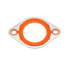X Autohaux A21122400ux0059 Aluminum Silicone Thermostat Water Neck Silver Tone Orange