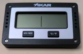 9908 Xikar Purotemp Rectangular Digital Hygrometer Compact / Lightweight Cigar