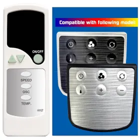 C124052101d06 Xinjishimin Hy07 Replacement Remote Control For Honeywell Tower Fan Hy-280 Series Hy-28