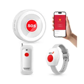 Lt01 Xscxfskj Life Alert Systems For Seniors No Monthly Fee Wi-fi App Control Elderly Alarm