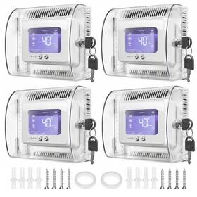 Yjdayy 747734355302 4 Pcs Large Thermostat Lock Box With Key Universal Cover Lock