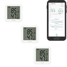 Yolink 3ys8013 Indoor Hygrometer Thermometer 3-pack 2-year Data Storage Export Adv