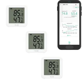 3ys8013 Yolink Indoor Hygrometer Thermometer 3-pack 2-year Data Storage Export Adv