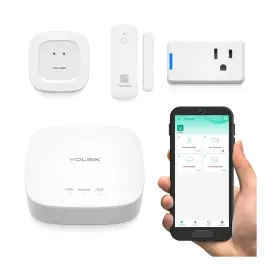 Ys7903-uc Yolink 750258361469 Smart Home Starter Kit Security And Leak Detection Hub ... Fast Ship