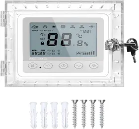 Xh20230413006  Young Dance Universal Thermostat Lock Box With Key Clear Large Guard For