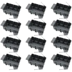 Sy-sn44x-12 Yqsiyu 3 Gang Electrical Box Wall Mount Outlet With Nails 12 Pack 44 Cubic Inc