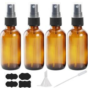 Yunfook 190430897483 4 Oz Amber Glass Spray Bottles For Essential Oils Small Empty Fine M