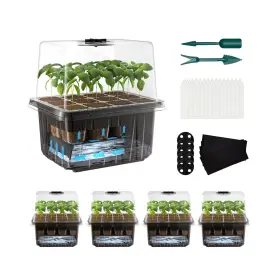 Zholah 669423226802 Seed Starter Trays Self-watering - Kit With Humidity Dome 5-pack 6... Fast Ship
