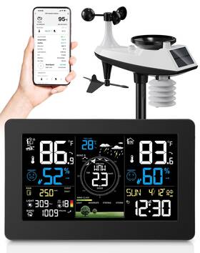 Zivron Wifi-1 Wifi Weather Station Wireless Indoor Outdoor Thermometer With Rain Gauge And