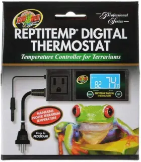 Rt-600 Zoo Med 313100486460 Reptitemp Digital Thermostat Controller Black