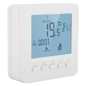 Zopsc 738590451086 Thermostat Fireplace White - Digital Programmable Lcd Display Sm