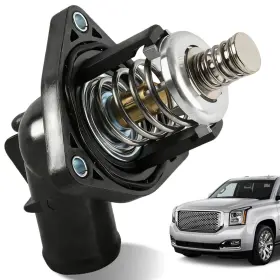 15-11125 Zynodrive 736235933010 Engine Coolant Thermostat Housing Assembly Compatible For Chevy Silv