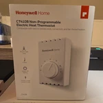 Honeywell Home CT410B Manual Wire Premium Baseboard/line Volt Thermostat New. Price: $22.99.