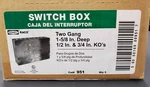 (1X) Hubbell-raco 951 2-GANG Box 1-5/8" Deep 1/2" And 3/4" Concentric Kos New. Price: $14.97.