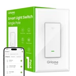 Ghome Smart Switches For Lights, Wifi Single Pole Switch, White New. Price: $20.41.