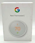 Google Nest Thermostat T4000ES A0063 Programmable Smart Wifi White Open Box. Price: $44.99.