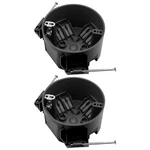 New Work 4" Dia Round Ceiling Nail Electrical Black Box 1-GANG, Home Improvem.... Price: $21.07.