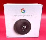 Google Nest Thermostat 3RD Generation Black T3016US G2U Used. Price: $92.39.