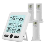 Timloon Indoor Outdoor Digital Thermometer Hygrometer With 3 Wireless Sensors... New. Price: $38.60.