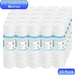 1/5/10/20/30/50 Micron 10" X 2.5" String Wound Whole House Sediment Water Filter New. Price: $60.95.