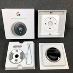 Google Nest 3RD Gen Smart Learning Thermostat Stainless Steel Used. Price: $74.99.