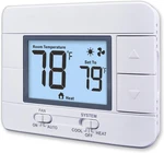 Aowel Non Programmable Thermostat For Home 1 Heat/ Cool Single-stage System, New. Price: $33.95.