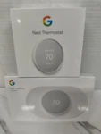 Google Nest Thermostat G4CVZ Programmable Smart Wi-fi + Trim Kit. New, Sealed!. Price: $72.99.