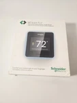 Schneider Electric Wiser Air Smart Wi-fi Thermostat Black Programmable Open. Price: $37.00.