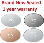 Google Nest Mini Smart Programmable Wifi Thermostat Snow Charcoal Sand Fog New. Price: $78.99.