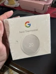 Google (GA01334-CA) Nest Thermostat, Snow Brand New In Box. Price: $86.33.