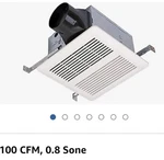 Kaze Bathroom Exhaust Ceiling Fan New Box SNP100. Price: $53.99.