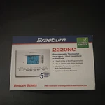 Braeburn 2220NC Programmable Thermostat Digital Display Push Button White New. Price: $20.99.