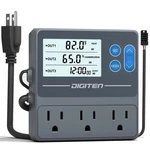 Digiten Reptile Temperature And Humidity Controller With Timer Outlet, Day-ni... New. Price: $49.99.