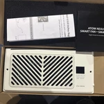 Atom Nexus Airblaze Z410 Quiet Register Booster Fan, 10-SPEED Control Smart Vent Open. Price: $18.00.