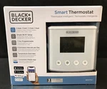 Black+decker Smart Home Device Compatible Wifi Thermostat Select BDXHTSL1 Open. Price: $34.95.