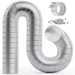 Hoomesun 4 Inch 5FT Semi Rigid Dryer Vent, Flexible Aluminum Hose ... New. Price: $47.40.