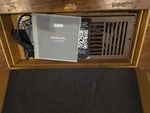 Quiet Smart Register Booster Fan With Remote Control. Fits 4 X 10 Airbrick Open. Price: $55.00.