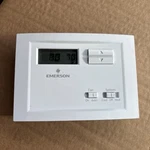 Emerson NP110 Non-programmable Single Stage Thermostat Untested Open. Price: $29.94.