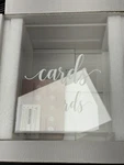 Uniqooo Clear Acrylic Card Box W/slot, Thick Diy Wedding Open. Price: $35.00.