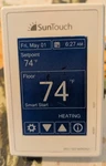 Suntouch Sunstat Command Color Touchscreen Programmable Floor Heating Thermostat Open. Price: $129.99.