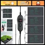 Luxbird 4 Pack Seedling Heat Mats With Digital Thermostat Controller, 10" New. Price: $98.99.