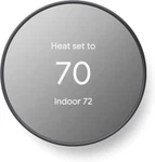 Google Nest Smart Thermostat Snow G4CVZ-US New Factory Sealed Box Charcole Ob Open. Price: $39.99.