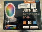 Peteme 6" Recessed Led Rgbw Smart Lighting 14W 1200 Lumens 6-PACK Open. Price: $55.00.